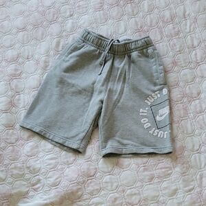 Nike Gray Kids' Logo Fleece Shorts